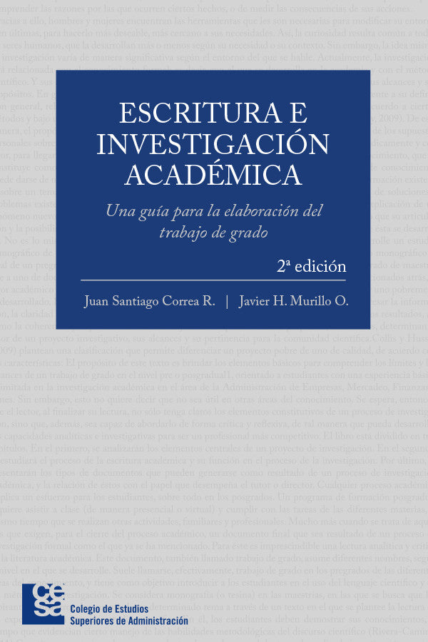 Escritura e Investigación Académica 2 edición: