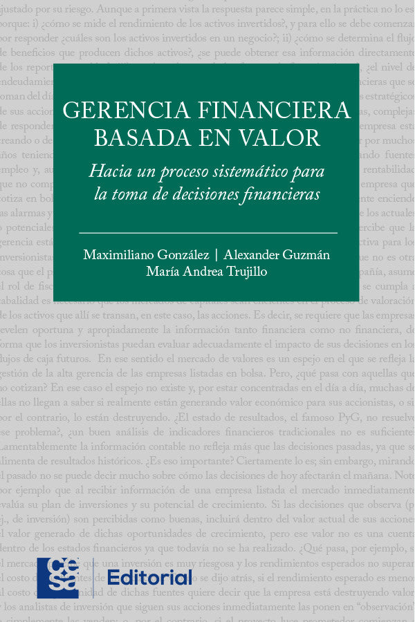 Gerencia Financiera basada en valor